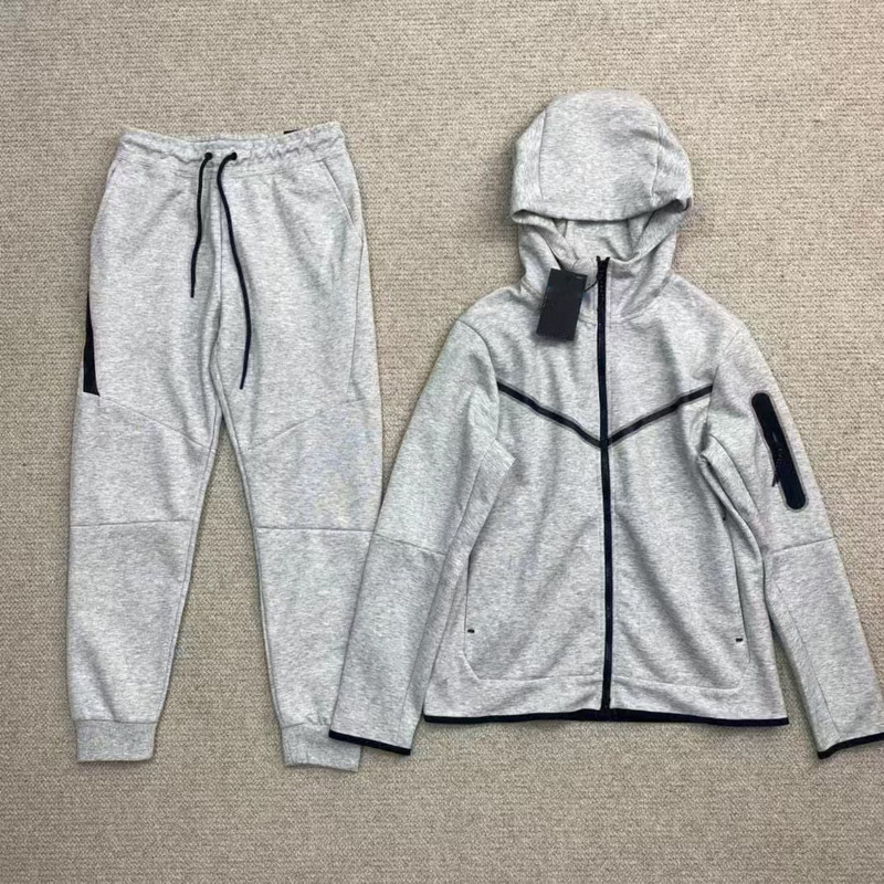 2024 casual sports hooded men's side zipper 490 and 163 suit