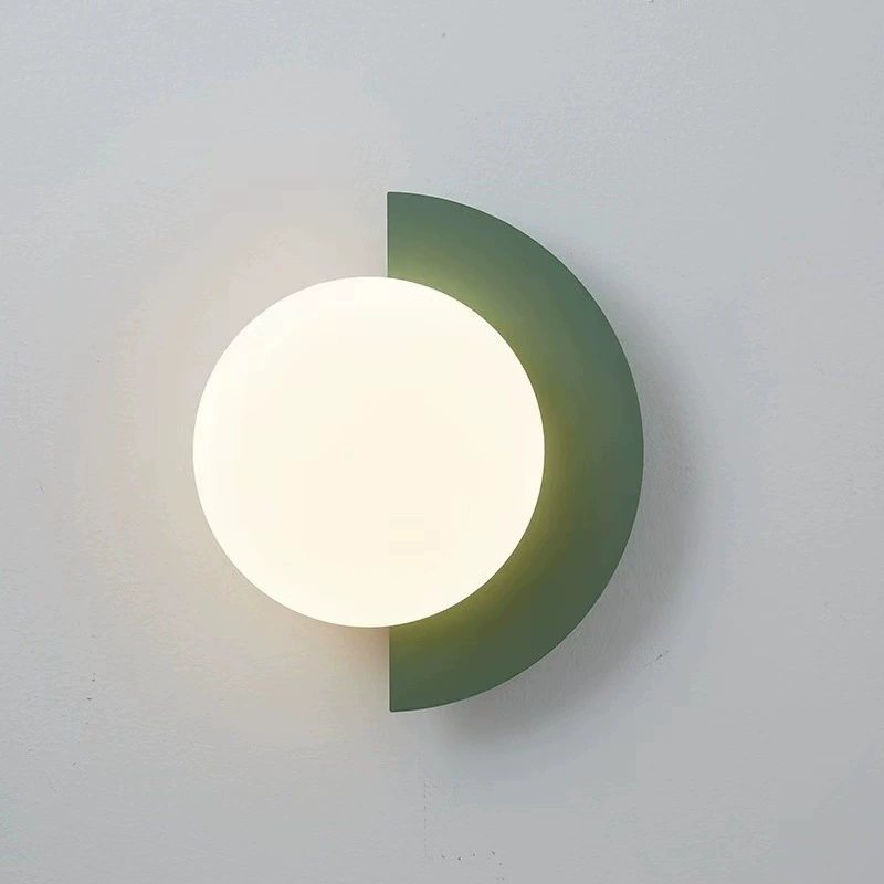 北欧彩色马卡龙床头壁灯床头灯挂墙壁挂式卧室楼梯2025新款过道灯