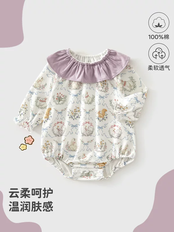 Весенне-летний детский удобный милый боди для девочки, 2–5 лет, корейский стиль