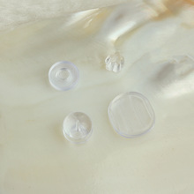 透明環保無痛耳夾墊 diy手工飾品配件 防滑軟膠塞隱形硅膠材料