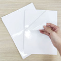 白色PVC静电膜卷 PVC无胶带底纸保护膜切片 玻璃镜片防刮静电膜