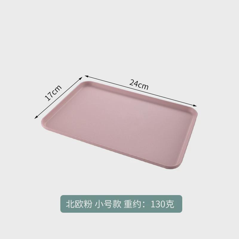 2 Size Plastic Fruit Dessert Tray Desktop Food Storage Plate