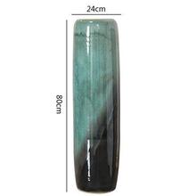 景德镇干花落地大花瓶客厅欧式陶瓷现代简约插花电视柜装饰品摆件