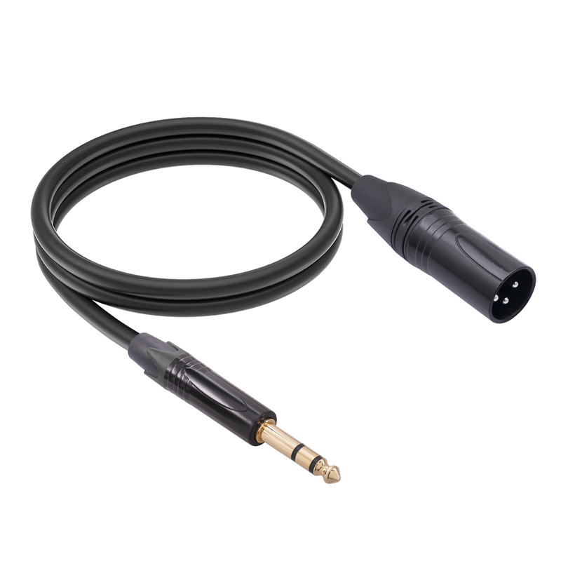 Hot sale double shielded wire gold-plated large three-core 1/4 TRS 6.35 male to Cannon male XLR mixer audio cable Hot sale double shielded wire gold-plated large three-core 1/4 TRS 6.35 male to Cannon male XLR mixer audio cable
