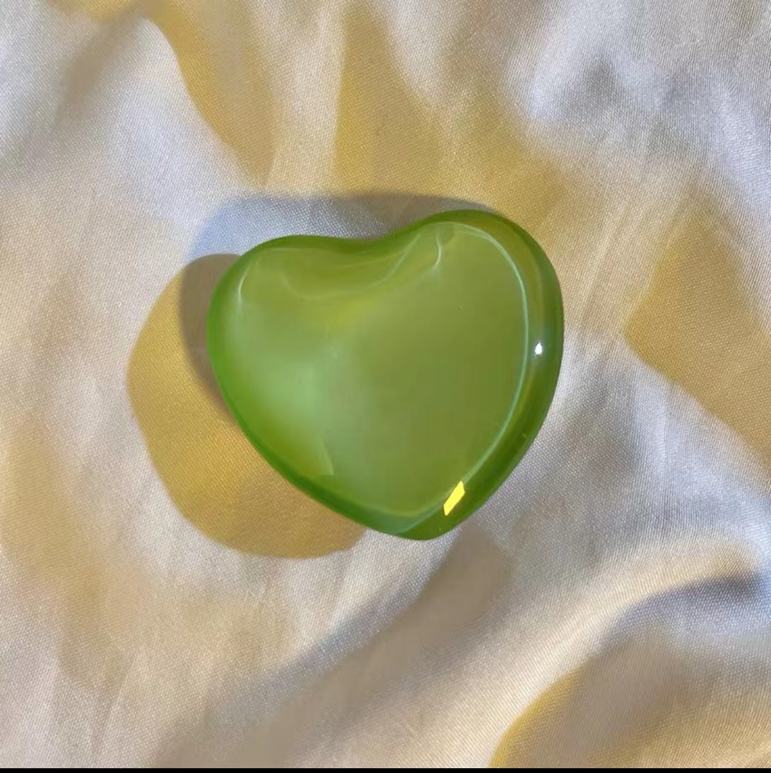 Green Coloured heart shaped phone stand - Memoriex