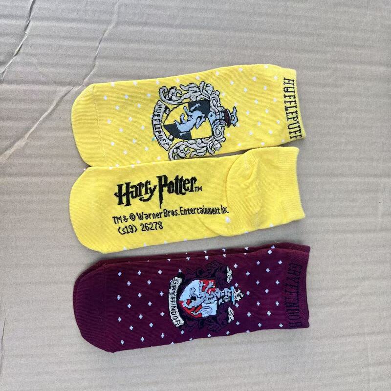 Exported to Europe and America, High-Quality Cotton Harry Potter Unisex Ankle Socks, Original Hogwarts Student Socks, Gryffindor