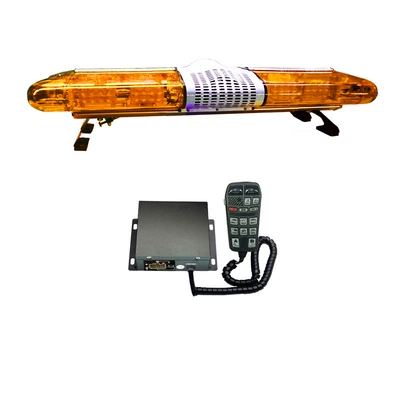 Car LED Roof Long Row Warning Light Strobe Light 0.88m Flashing Signal Light 2088B+Horn+9200R9