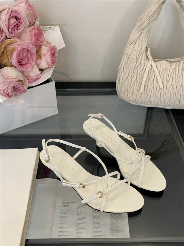 Summer belt, sandals with a strap, 2025 years, simple and elegant design, thin strap