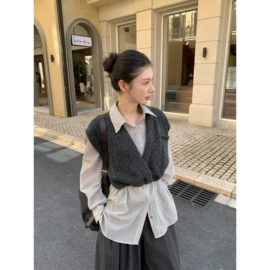 毛衣;休闲裤;女式衬衫