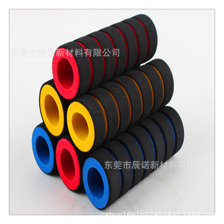 厂家供应 NBR橡胶发泡海绵手把套 铁路建筑工地手推车耐磨套管