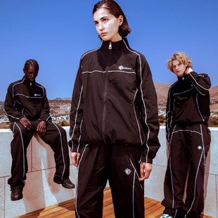 European and American Cross-Border Autumn and Winter Sports Suits, Simple Style Street Fashion Zipper Windbreaker Suits, Solid Color Jackets for Men and Women