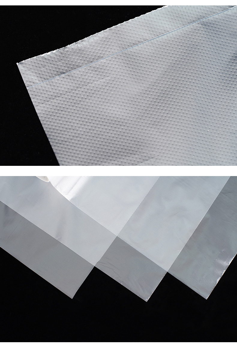 Supermarket continuous roll bags, point-break PE brand new material disposable plastic bags, thickened flat-mouth preservation bags for fresh food pic 10