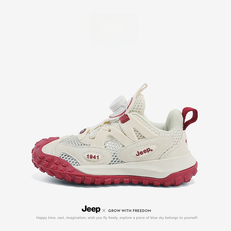 Детская обувь Jeep [Forest Trail] для мальчиков, сетчатые спортивные кроссовки, летние дышащие кроссовки для бега, новинка 2026 года, сетчатые кроссовки