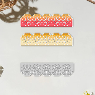 Cross-Border Special Supply of Metal Cutting Embossing Knife Mold Handbook Decorative Lace Pattern Handmade Paper Art Embossing Carbon Steel Knife Mold