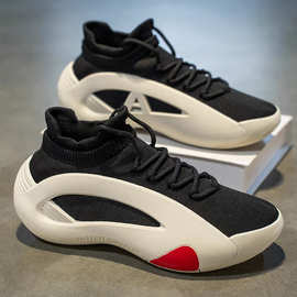 男鞋新款软底不累脚舒适运动鞋男网面透气轻便休闲简约跑步鞋批发