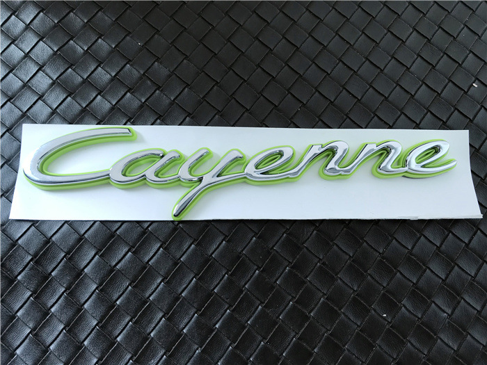 Suitable for Porsche New Energy Car Logo Macan Panamera Panamera4S Green E-Hybrid Tail Logo