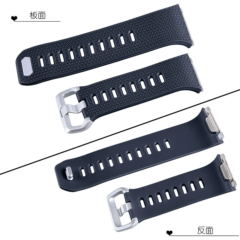 Подходит для ремешка Fitbit Ionic, сменный ремешок для умных часов, экологически чистый силиконовый браслет из ТПУ с узором «ёлочка»