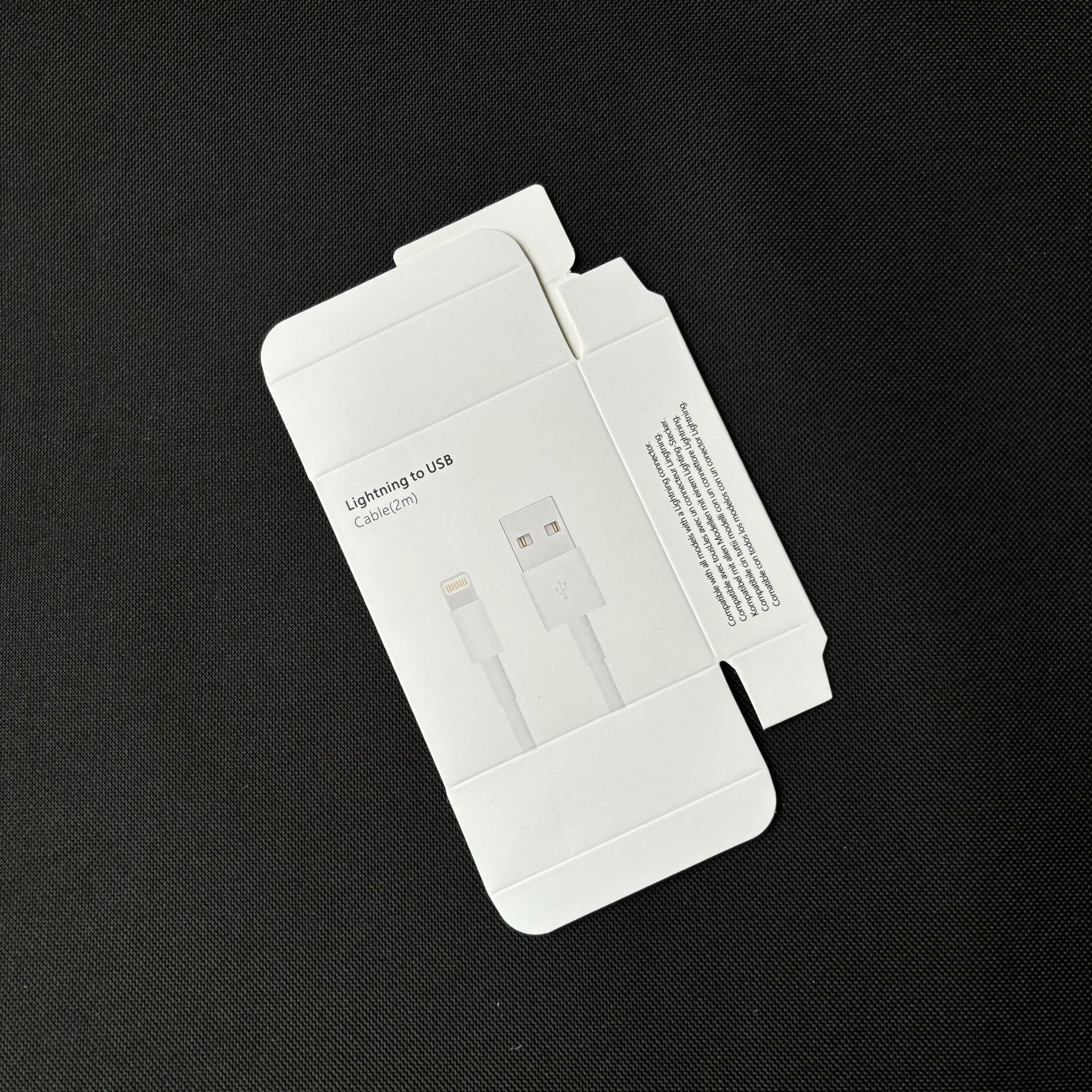Caja de Embalaje para Cable USB 5W de Cartón Blanco para Accesorios Digitales
