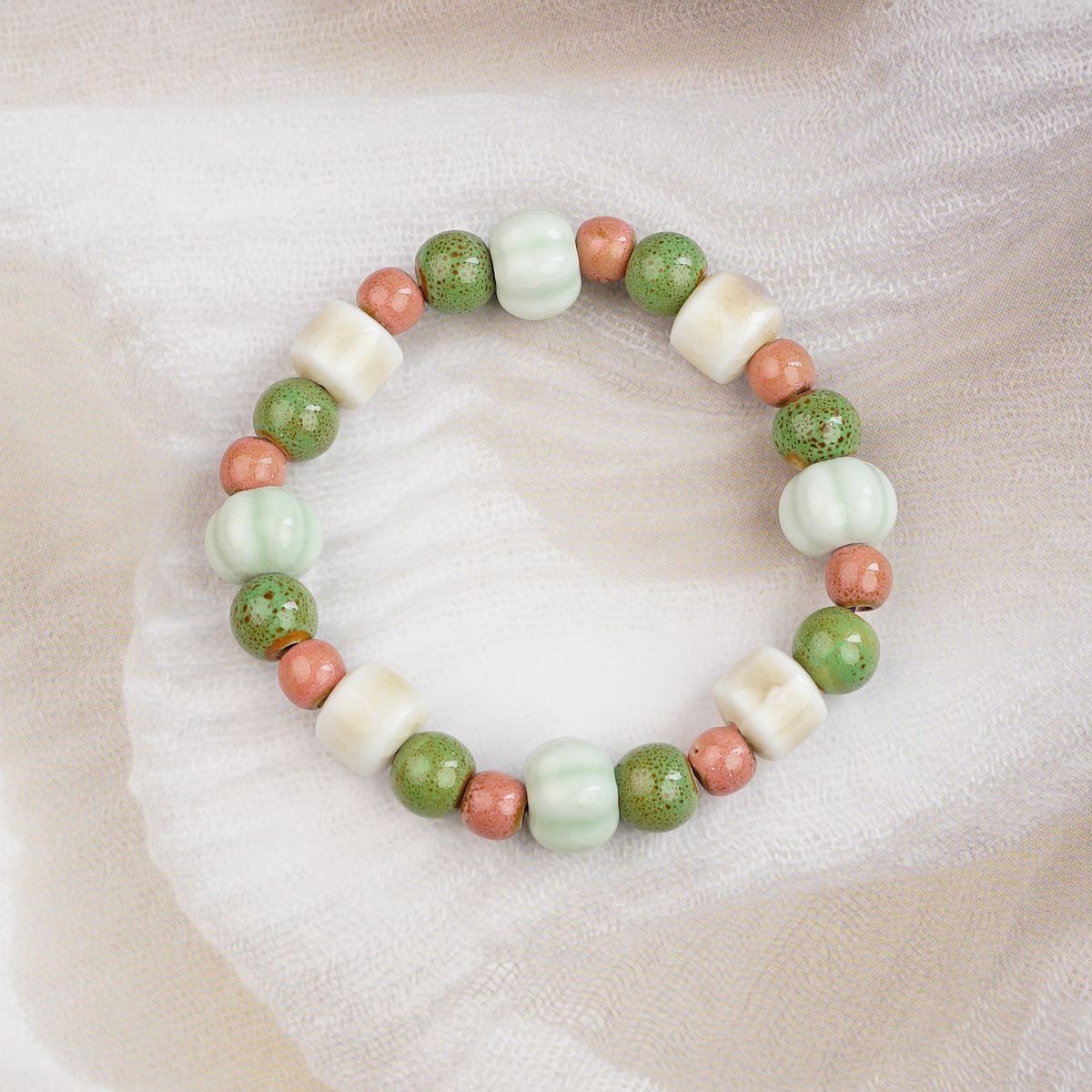 Pulsera de Cerámica para Mujer Hecho a Mano Diseño de Gato image 224