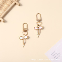 简约时尚镶钻蝴蝶结可爱包包挂件钥匙扣挂饰送人情侣闺蜜小礼品