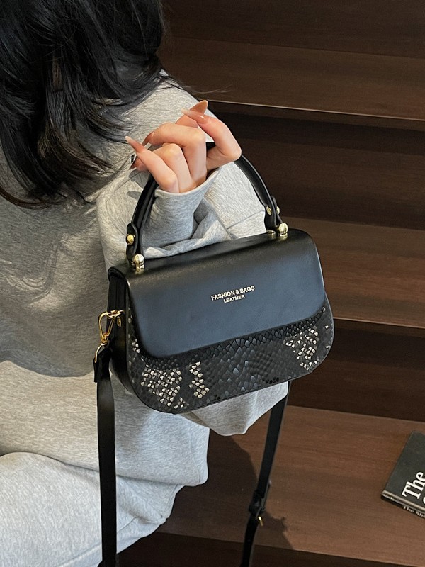 Xiaoxiangfeng Trendy Lentejuelas Bolso de silla portátil Mujer 2025 Nuevo estilo transfronterizo Bolso bandolera de alta gama de nicho