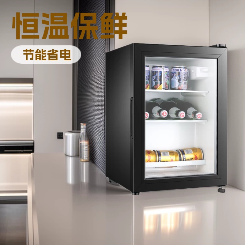 Factory Direct Supply Refrigerated Display Cabinet with Transparent Door, Small Refrigerator, Display Cabinet, Tea Cabinet, Wine Cabinet, Hotel Export