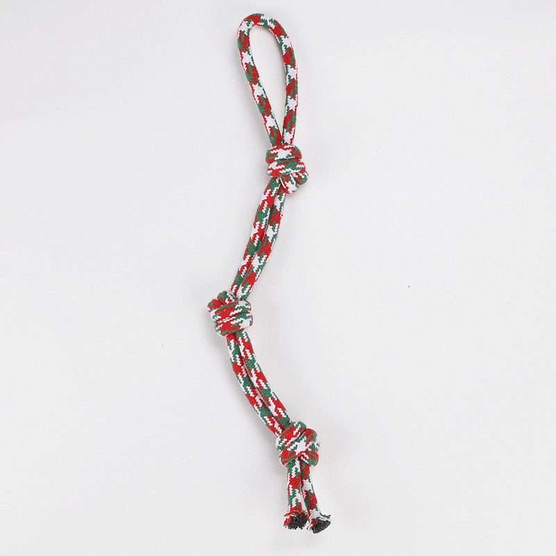 El juego de juguetes para perros más vendido de Amazon, un juguete navideño de cuerda de algodón para mascotas, alivia el aburrimiento, es duradero y resistente a las mordidas.
