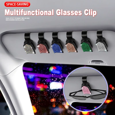 Car Glasses Clip/Bill Clip: Sunglasses Holder, Receipt Holder, Interior