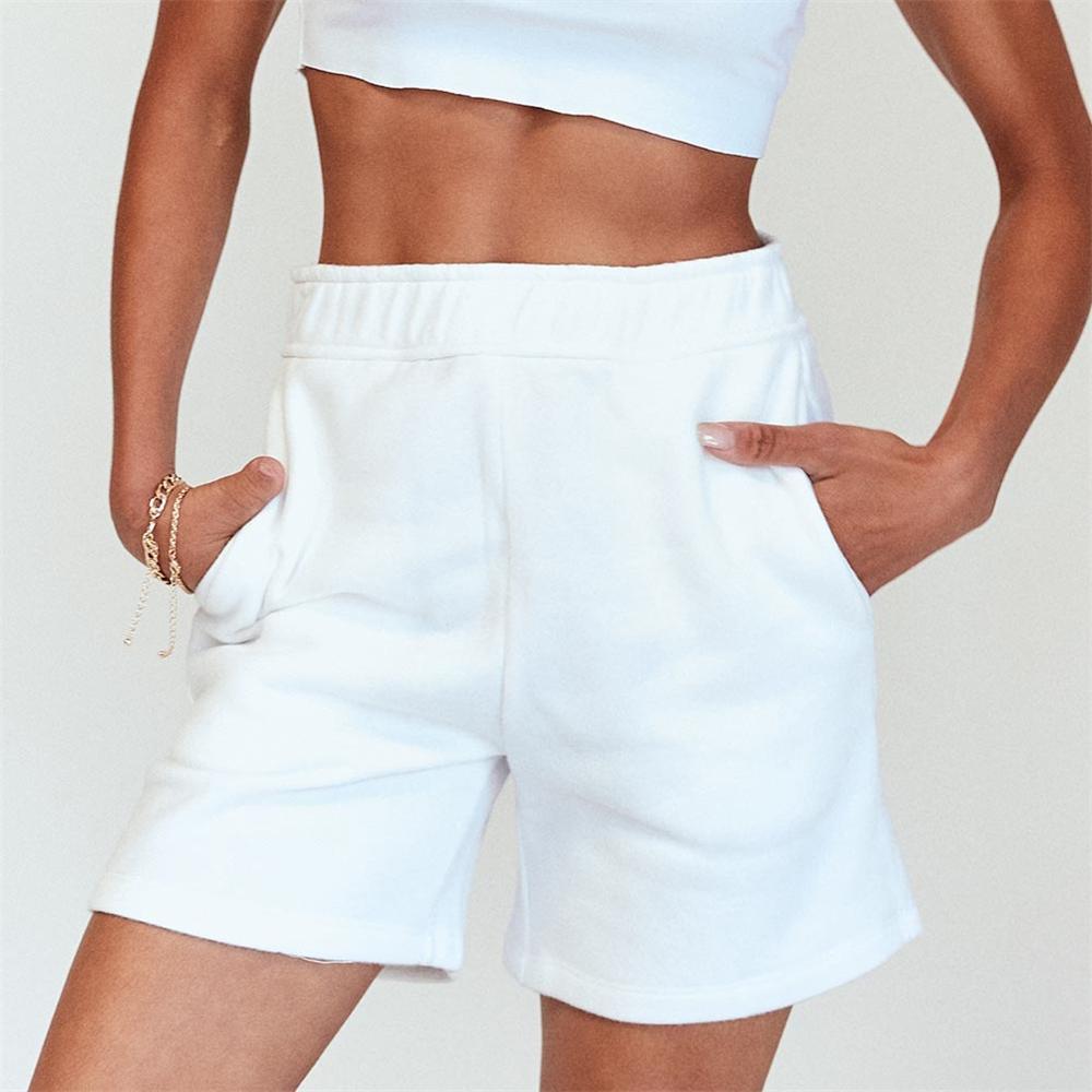 Casual Fleece Elastic Waist All-Match Shorts - Shorts - Uniqistic.com