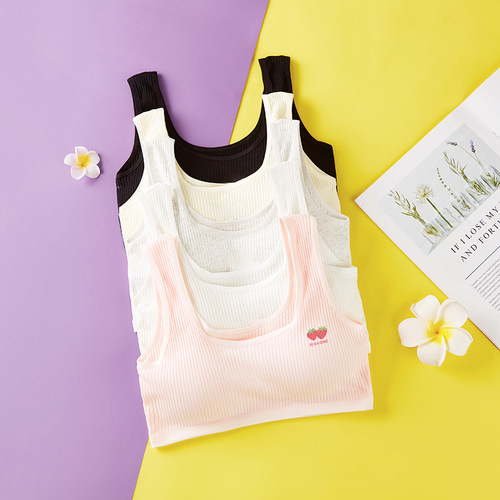 Underwear for girls, developmental stage, student girls, high school girls, pure cotton, small backless bra for girls, junior high school girls' underwear