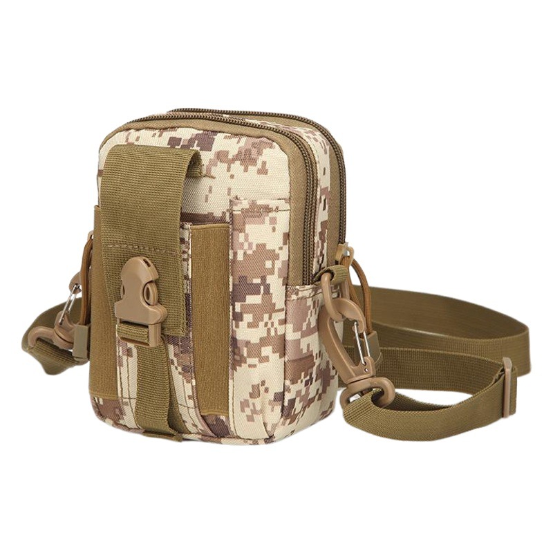 Fábrica en stock hmolle bolso de la cintura montañismo táctico deportes al aire libre bolso de la cintura camuflaje corriendo deportes teléfono móvil pequeño bolso de la cintura