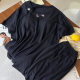 Women's Summer Short-sleeved Pajamas with Chest Pad Modal Cool Sporty Pullover Outfit Two-piece Home Suit