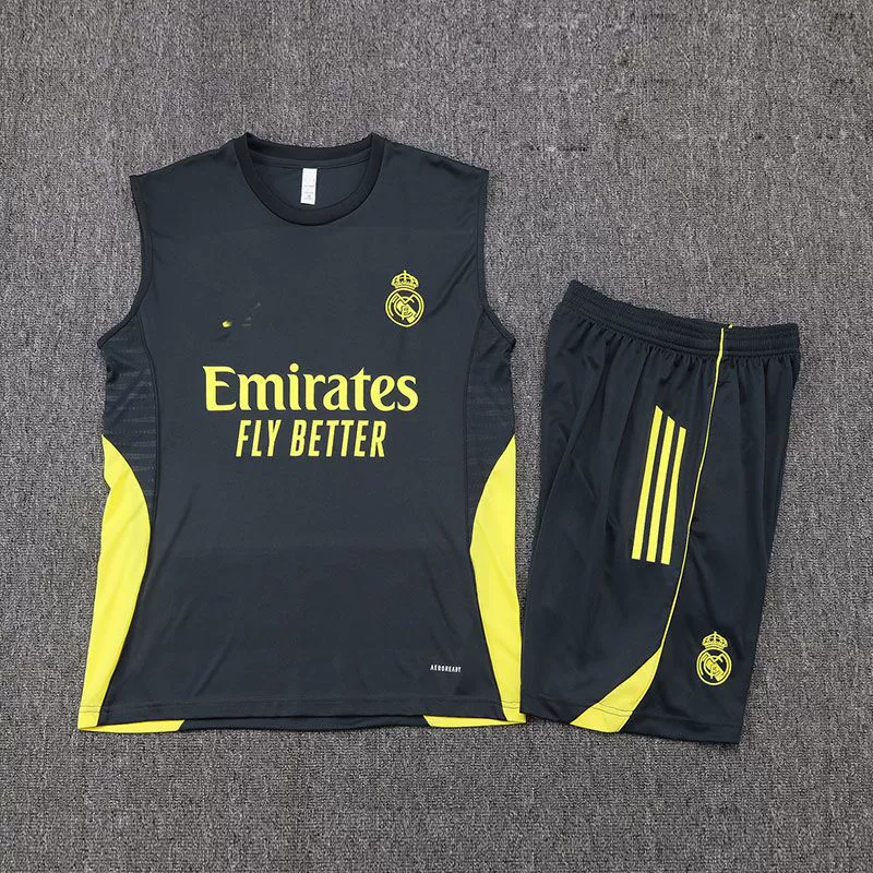 Футболка Real Madrid жилет тренировочный наряд команда Bellingham Mbappe Джерси Real Madrid Jerseyl