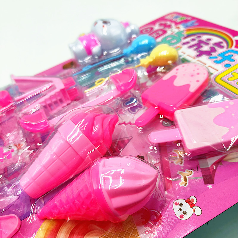 Jardín infantil DIY parque de atracciones muñecas caseras helado rueda gigante set de dulces juguetes de regalo