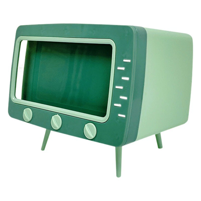 Коробка для салфеток в виде телевизора, из легкого люксового пластика, для гостиной, настольная, маслостойкая, многофункциональная, для хранения, для ванной комнаты и туалета