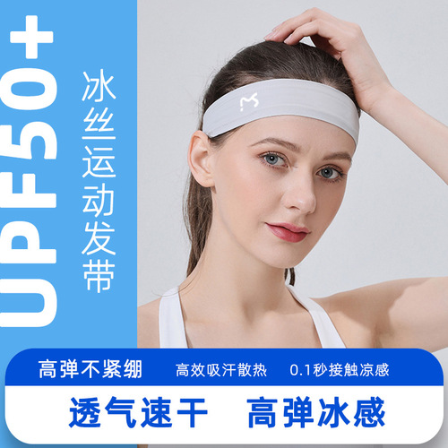 MEETSUNNY sports headband non-slip sweat-absorbent headband for men and women fitness yoga breathable antiperspirant sweatband