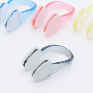 Swimming nose clip for adults and children, anti-slip, anti-falling, soft PC material, silicone particles, swimming equipment accessories nose clip