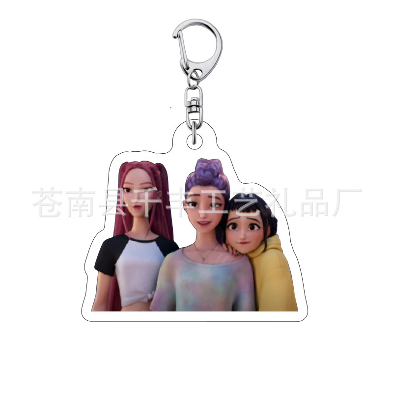 Kpop 韓流ハンティングウィッチグループ周辺キーホルダールミミラゾーイファンダブルサイドサンドイッチアクリルペンダント|undefined