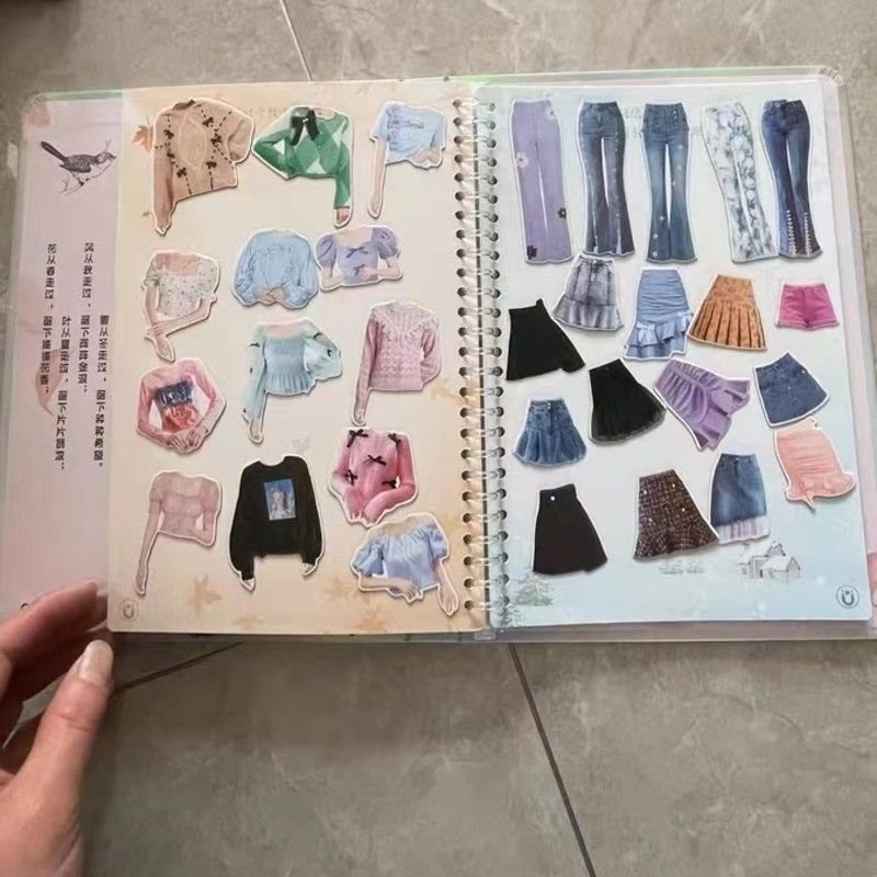 Beautiful Princess Dress up Magnetic Puzzle Magnet Magnetic Sticker Book Doll Girls Educational Game Toy Children