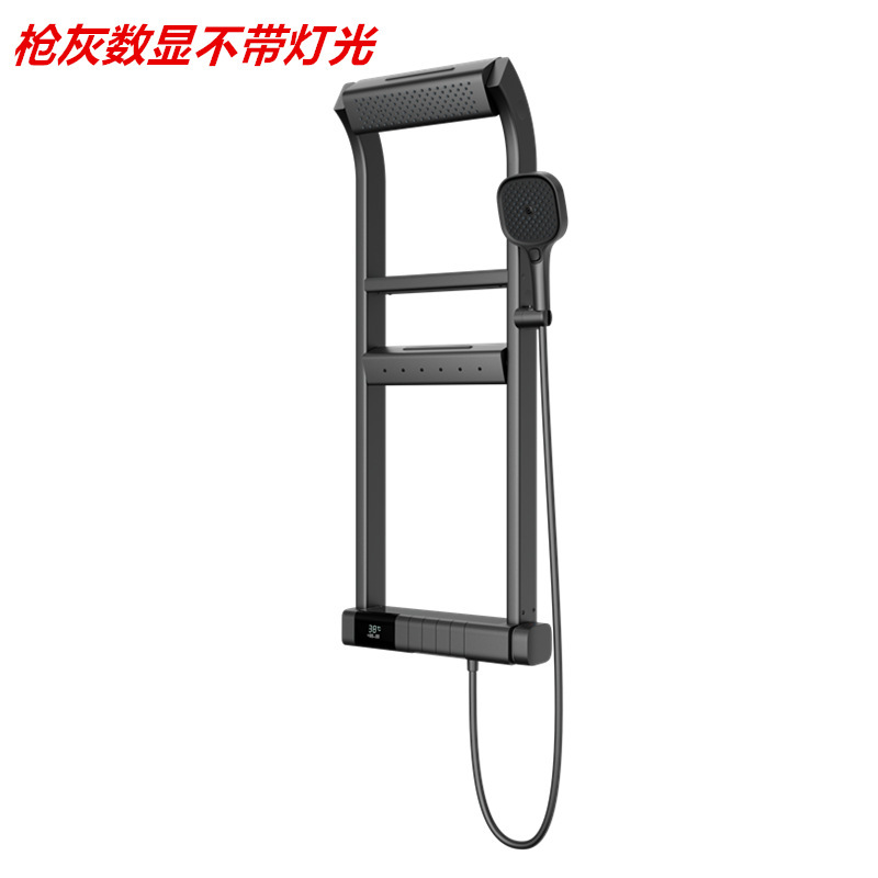 Elevador pistola ducha gris juego de ducha almacenamiento de doble capa multifuncional baño en casa ducha presurizada blanco lechoso