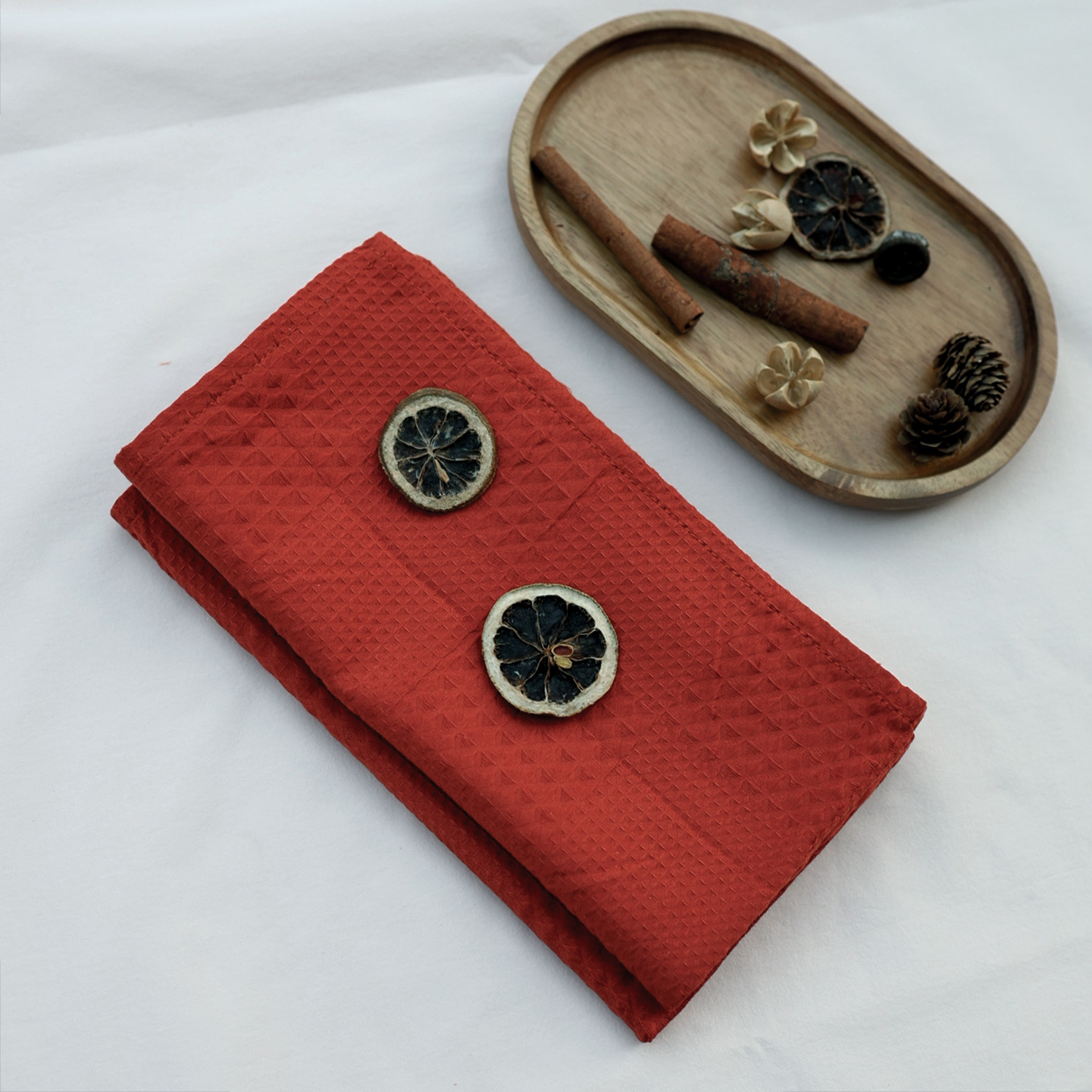 Servillas 100% algodón waffle placas de flores de Navidad hotel de limpieza de tazas de decoración servillas lujosas