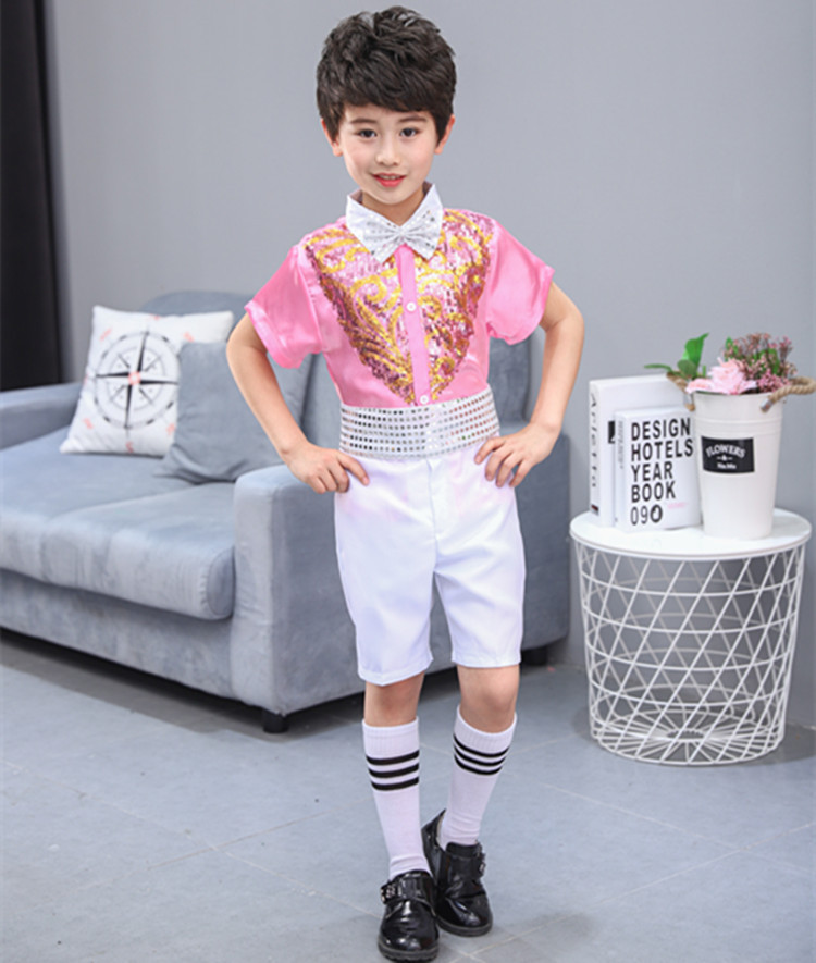 Junio 1 ropa de baile infantil ropa de espectáculo guardería adorable ropa de espectáculo de niñas vestido de princesa de sequillas de ropa de espectáculo de niñas