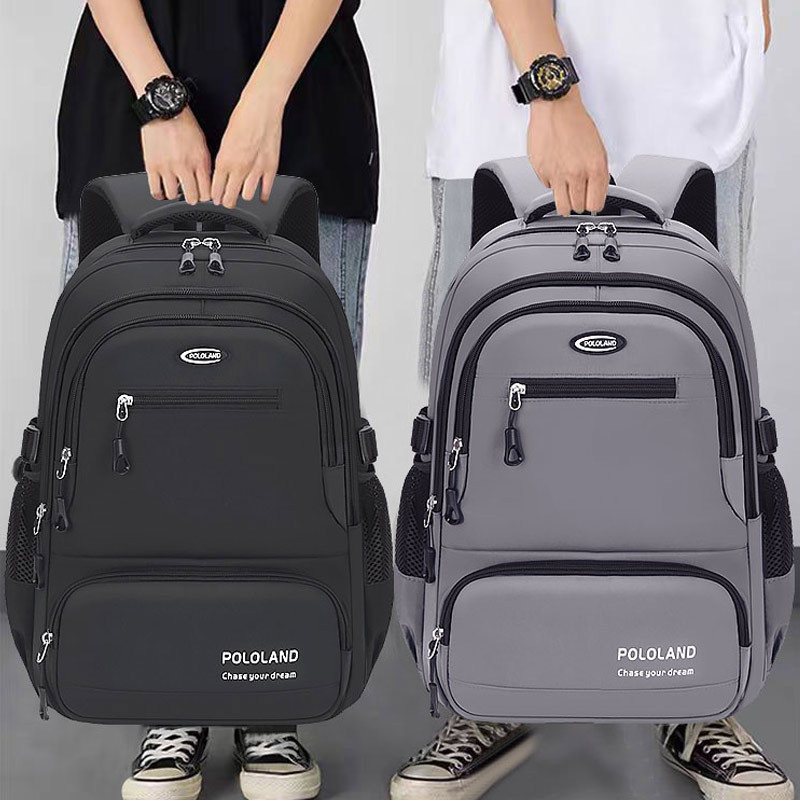 New High School Student Bag Large Capacity Waterproof Junior High School Student Travel Bag Laptop Cross-border Backpack