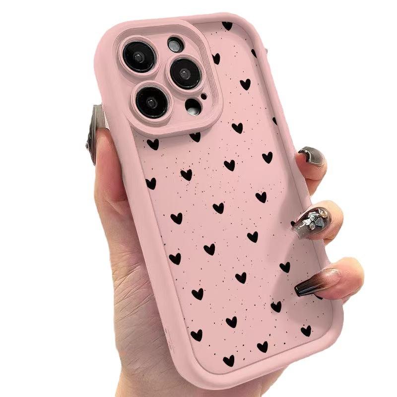 Amor japonés y coreano para iPhone 16pro funda para teléfono móvil Apple 15 transfronterizo 14pro/13promax nuevo 12