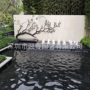 Pool Fountain Fountain Nozzle Courtyard Flowing Water Landscape Outdoor Swimming Pool Landscaping Water Circulation System Water Spray Water Feature
