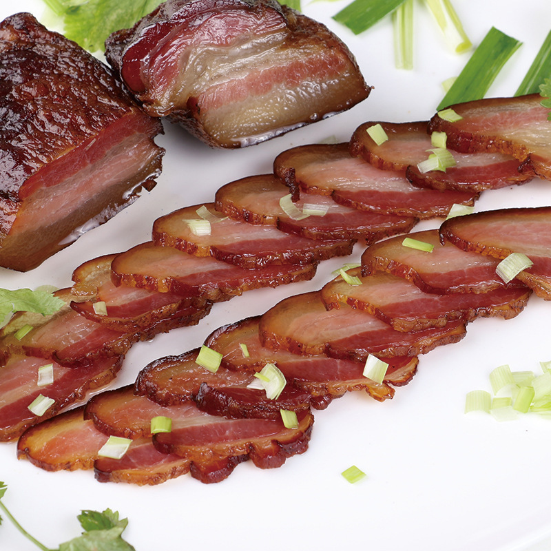 加工定制廠家批發四川特産老臘肉下酒菜 年貨過節禮品五花肉鹹肉