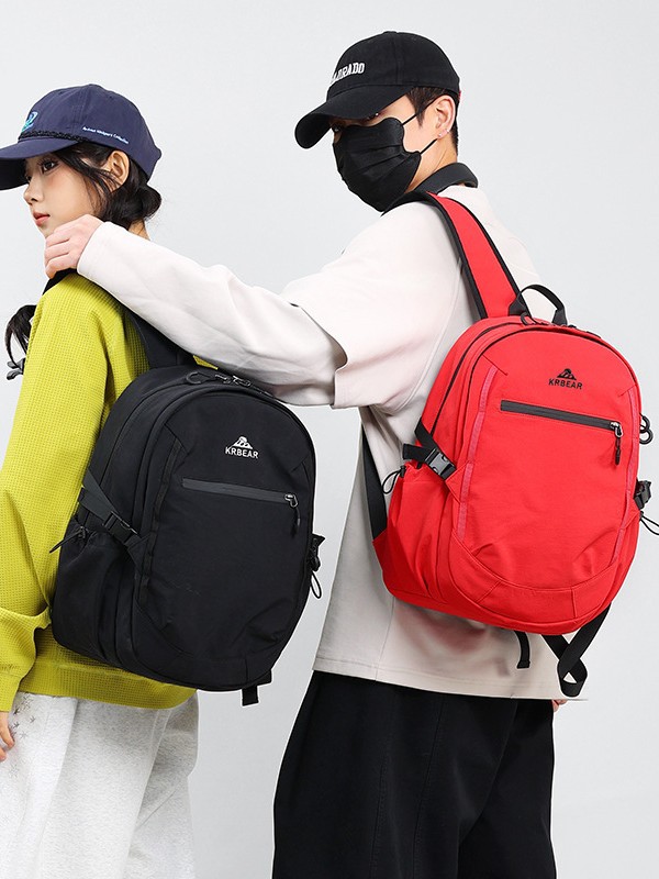 Mountain-Style Sports Backpacks for Men and Women, New Solid-Color Casual Backpacks, Large-Capacity Cycling, Hiking, and Mountaineering Bags
