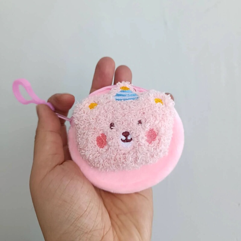 Xiaohongshu 面白いクッキーイヤホン小銭入れかわいい漫画ぬいぐるみコイン小銭入れ女性収納キーバッグ|undefined