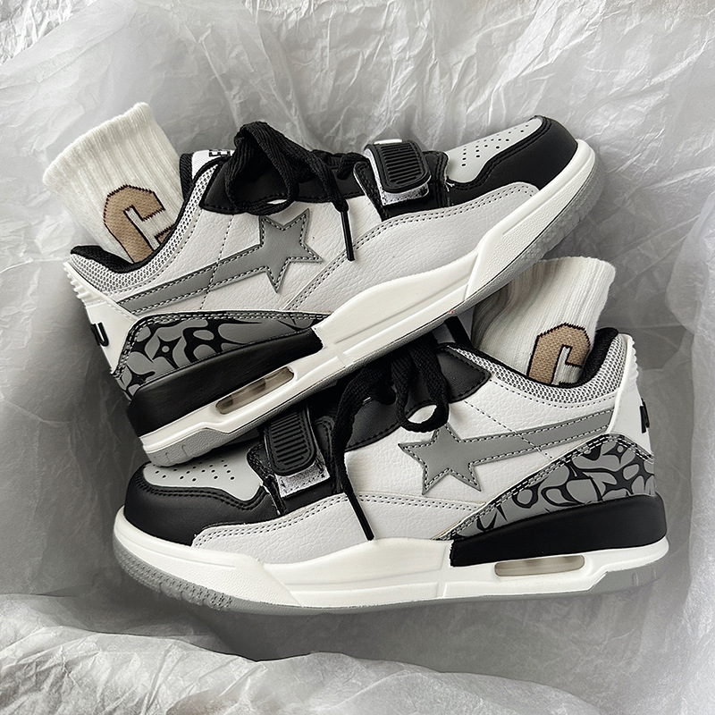 2023 neue koreanische Ins Wind Burst Crack Hit Farbe Casual Air Cushion Jogging Nische Paare atmungsaktive Sportschuhe für Männer und Frauen_voghion.com