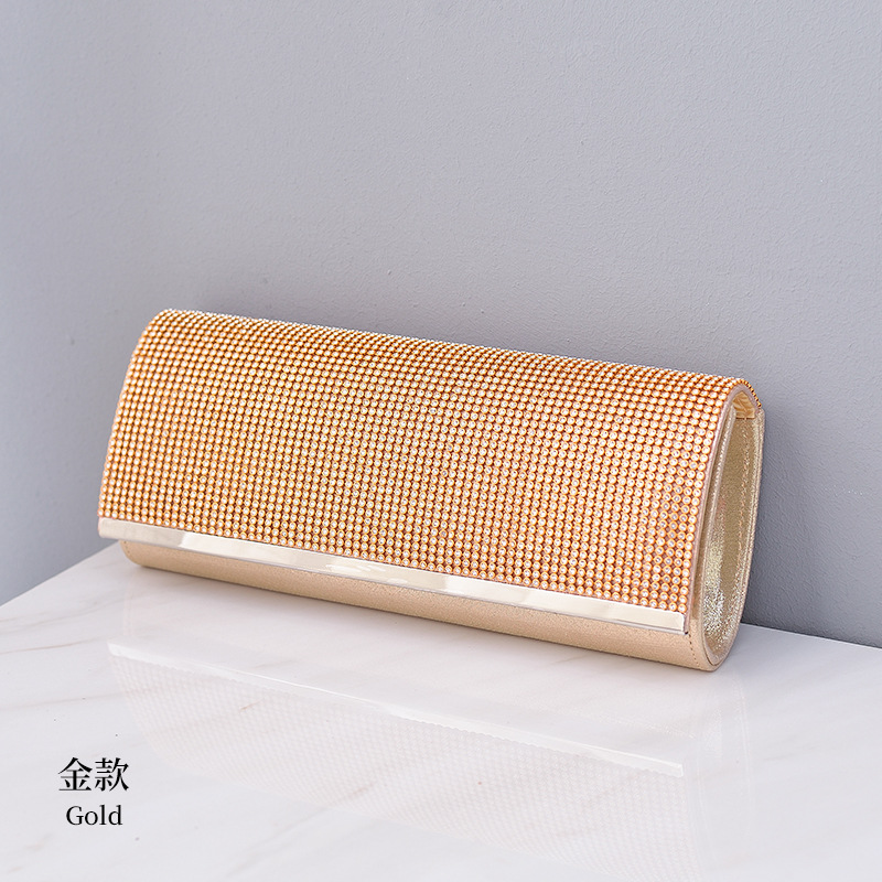 Bolso de noche de diamantes de imitación creativo partido embrague europeo y americano retro banquete bolso hecho a mano de las mujeres bolsa de suministro transfronterizo